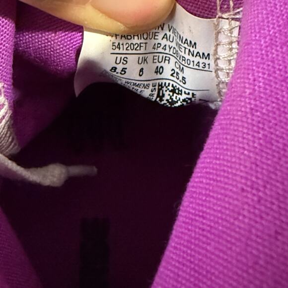 Converse One Star Shoes Womens 8.5 High Top Retro Gray Purple Classic Sneakers - Picture 8 of 8